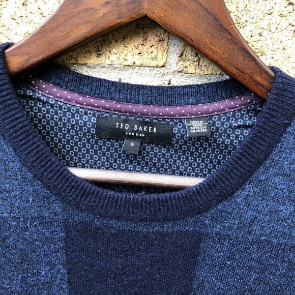 Ted Baker Wool Crewneck Sweater Size 3 - Picture 6 of 6